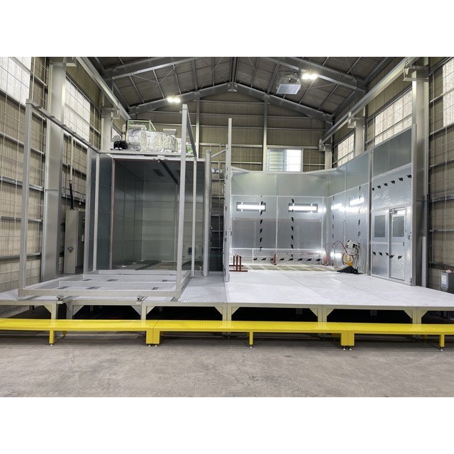 塗装ブース(新品) 設置場所に困らない段ボールの組み立て式塗装ブースが登場！ 童友社